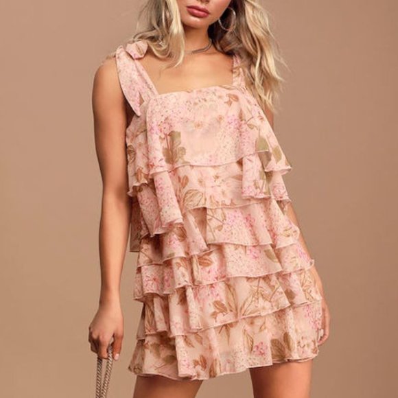Show Me Your MuMu Dresses & Skirts - Show Me Your Mumu Rowen Floral Ruffle Mini Dress M